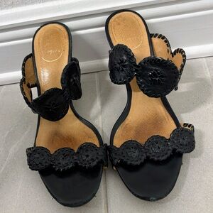 Women’s Jack Rogers Black Wedge Sandals